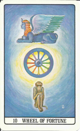 The Golden Down World Card Tarot