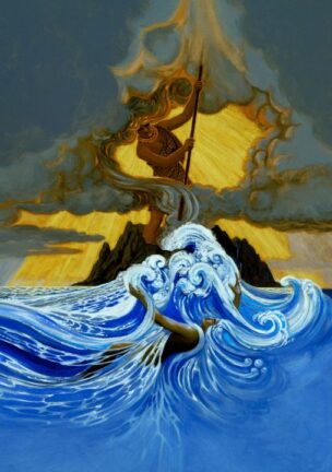 Image of a polynesian god